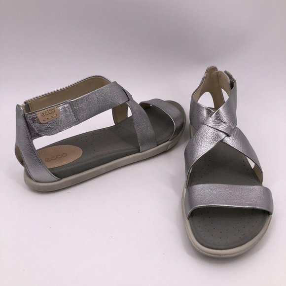 ecco sandals silver